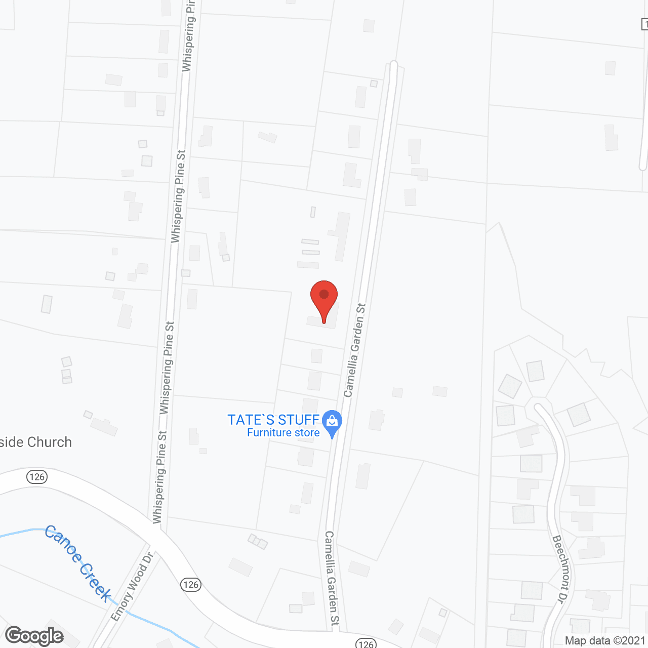 Burke Assisted Living in google map