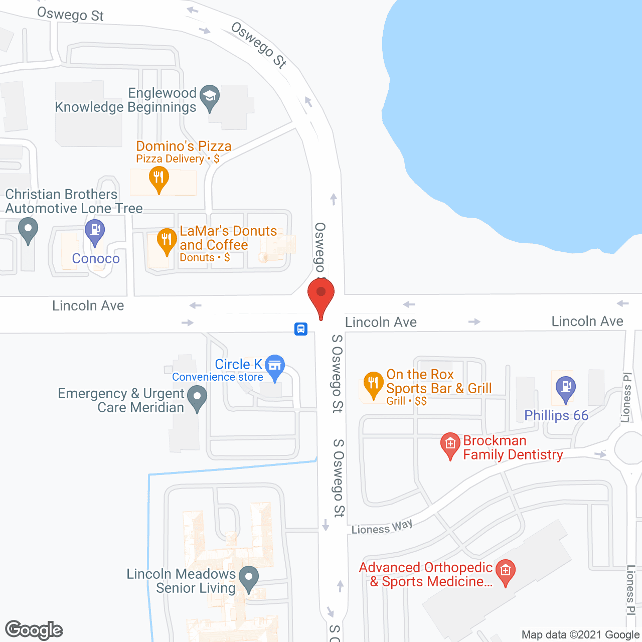 Lincoln Meadows Senior Living in google map