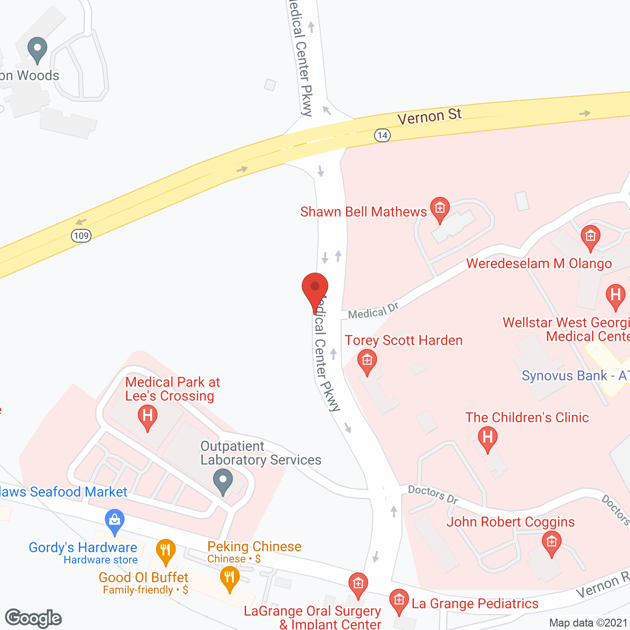 Vernon Woods Retirement Community in google map