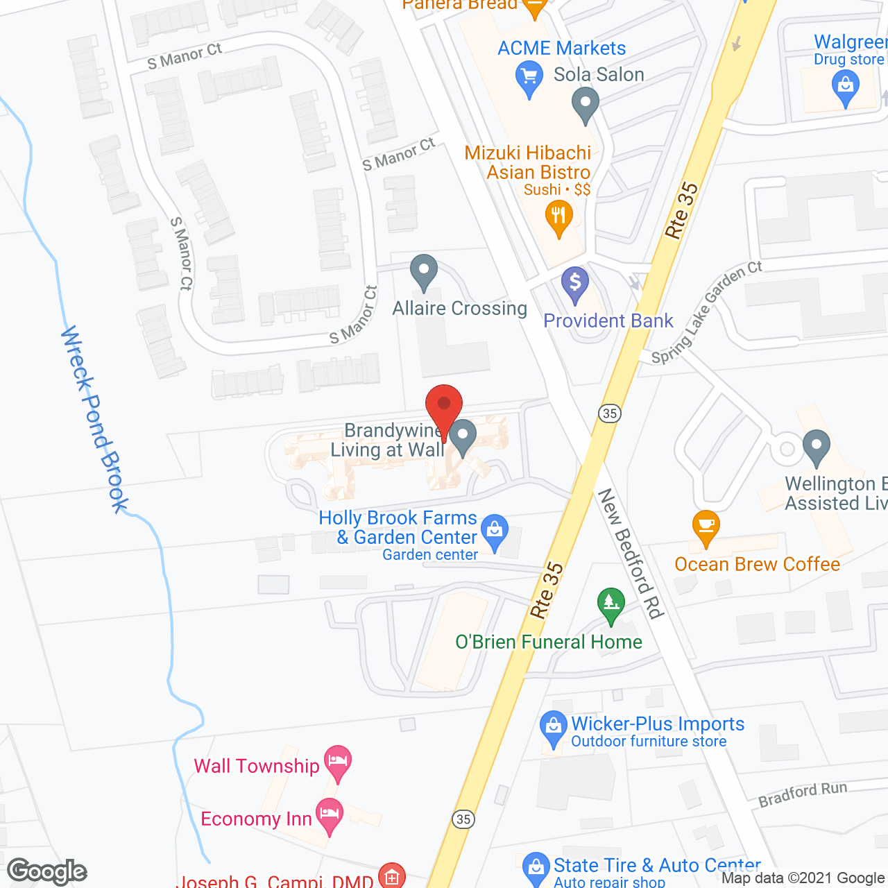 Brandywine Senior Living at Wall in google map