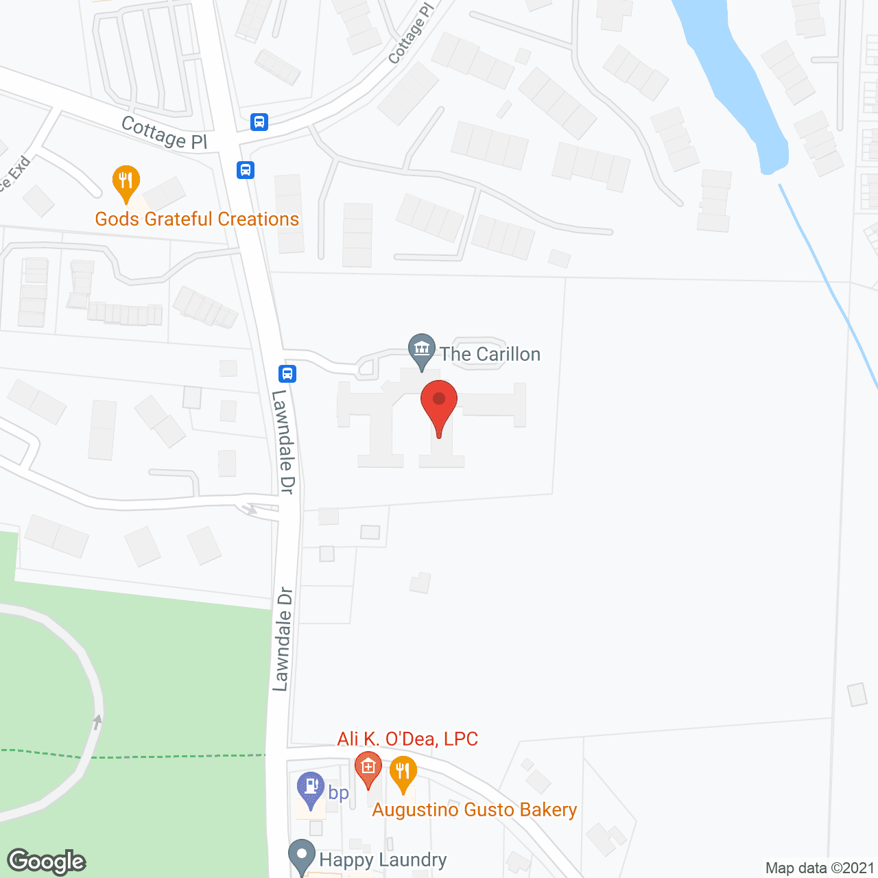 The Carillon in google map