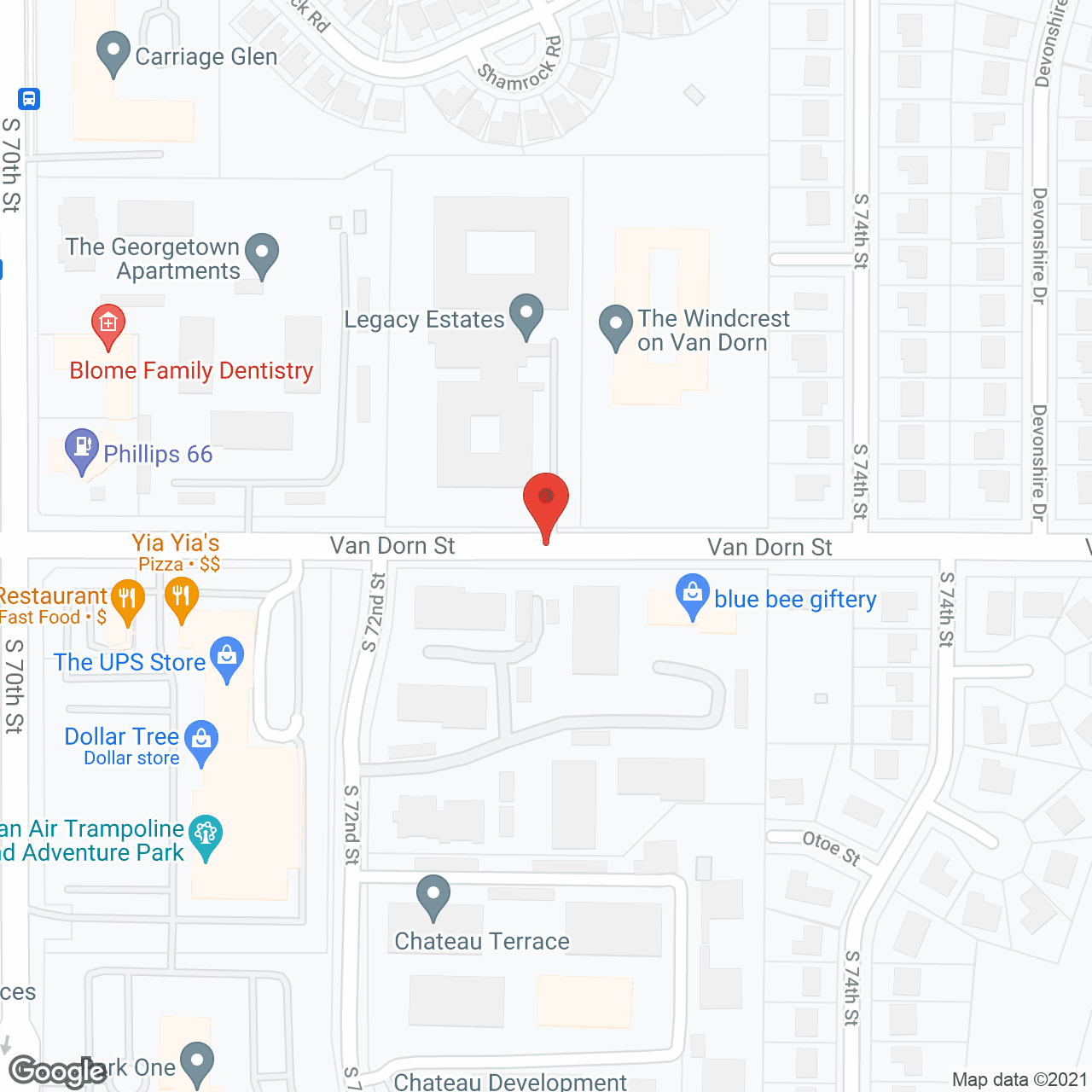 Legacy Estates in google map