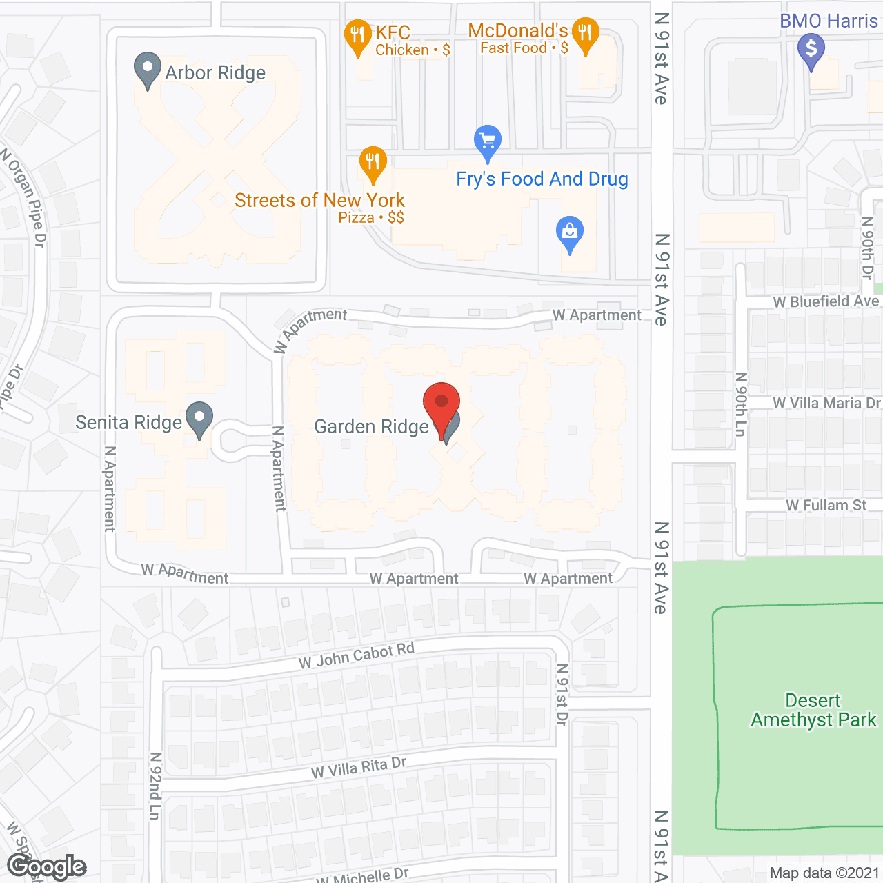 Garden Ridge in google map