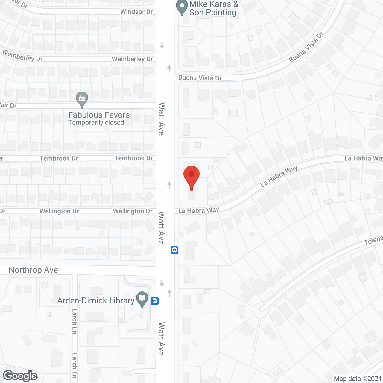 Ellen Elder Care in google map