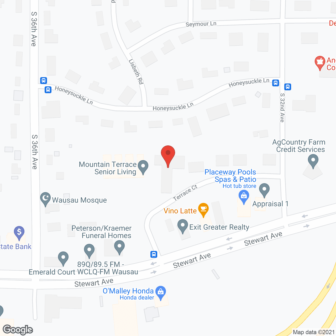 Mountain Terrace Senior Living RCAC in google map