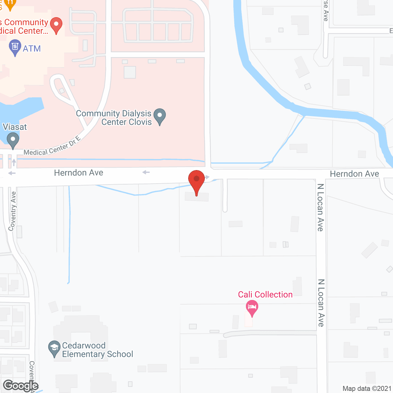 Palm Creek Retirement in google map