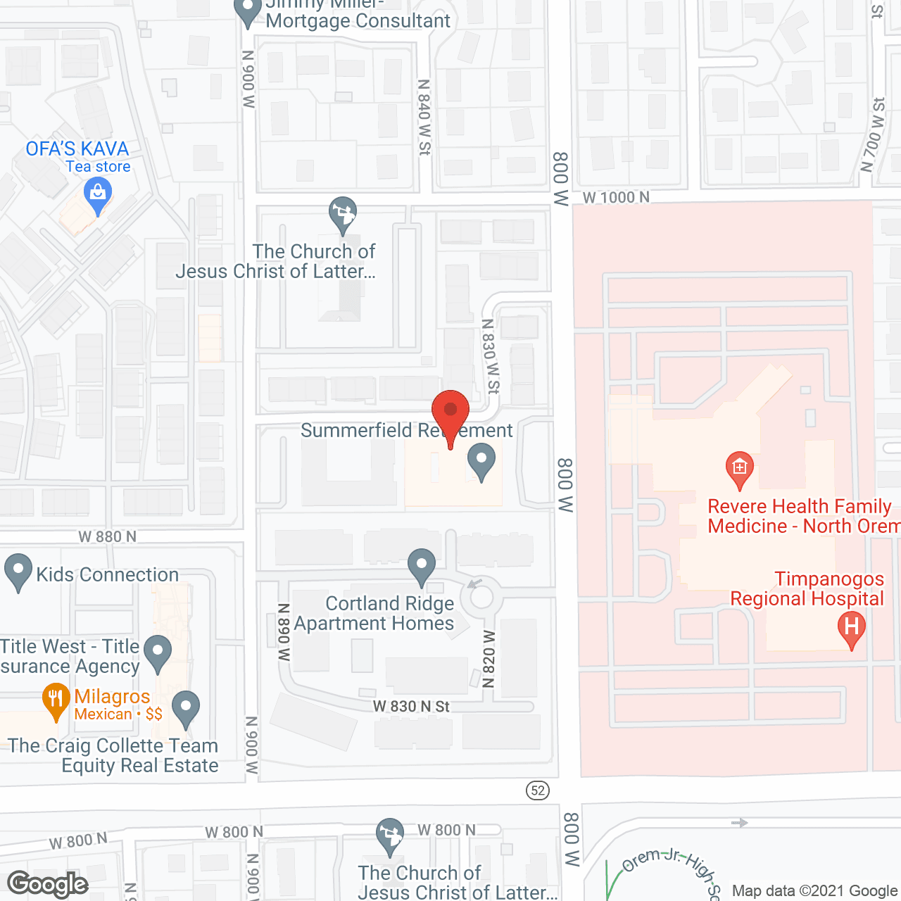 Summerfield Retirement in google map