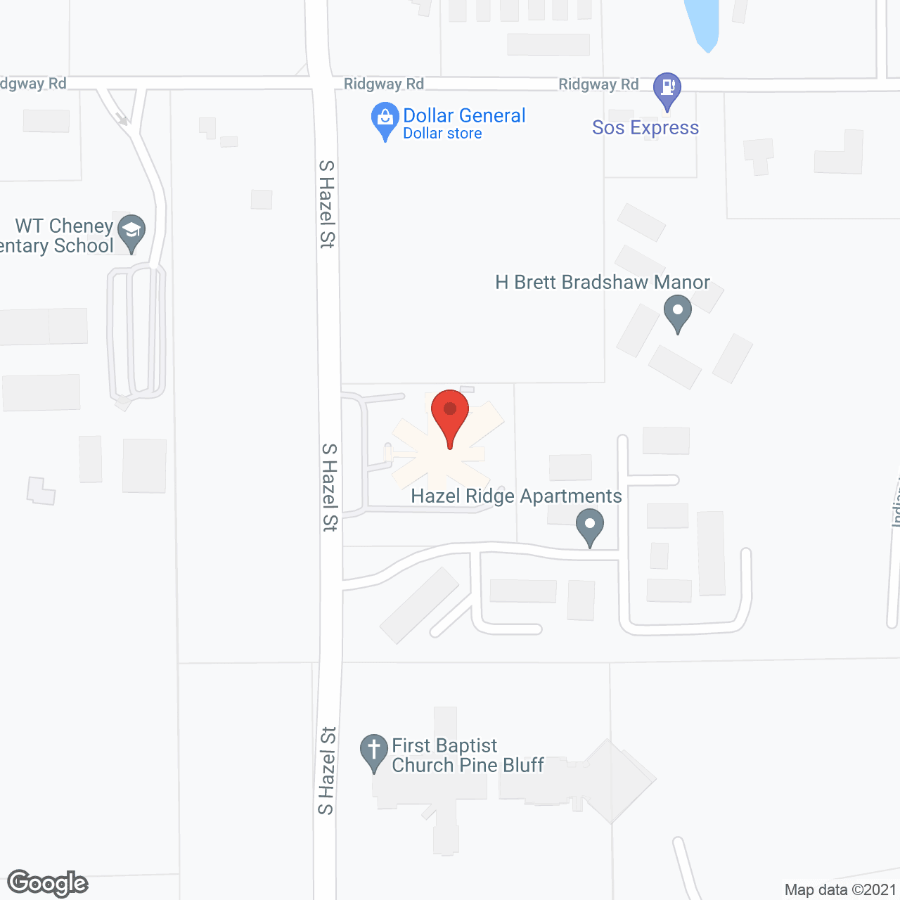 Arkansas Convalescent Ctr in google map