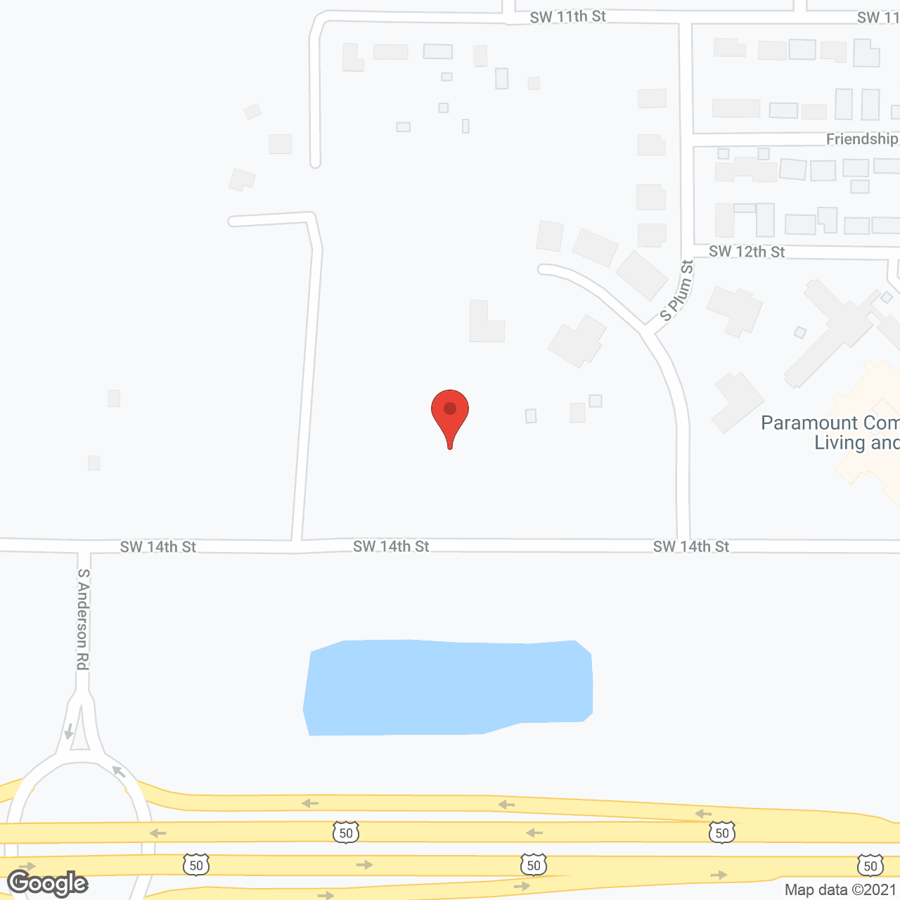 Friendley Acres Retirement Comm in google map