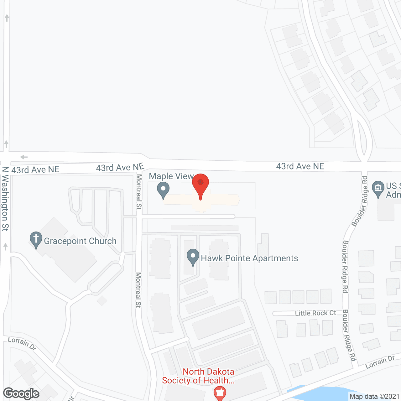 Maple View Memory Care in google map