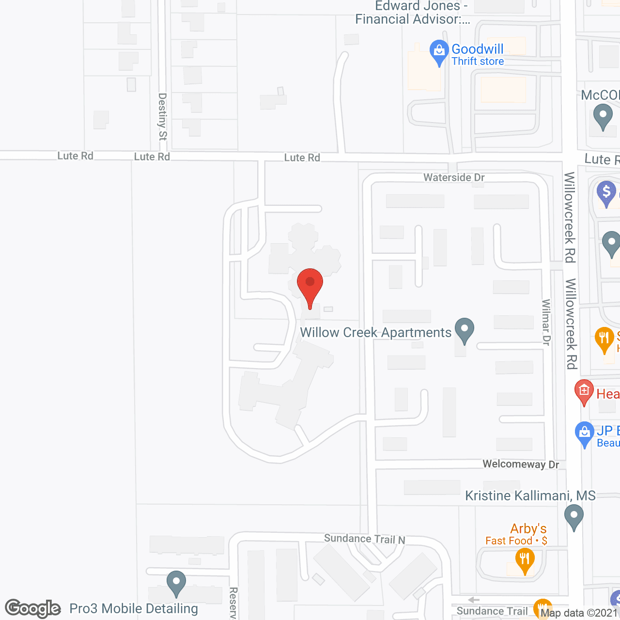 Miller's Senior Living in Portage in google map