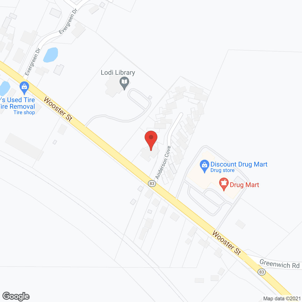 Evergreen Pointe in google map