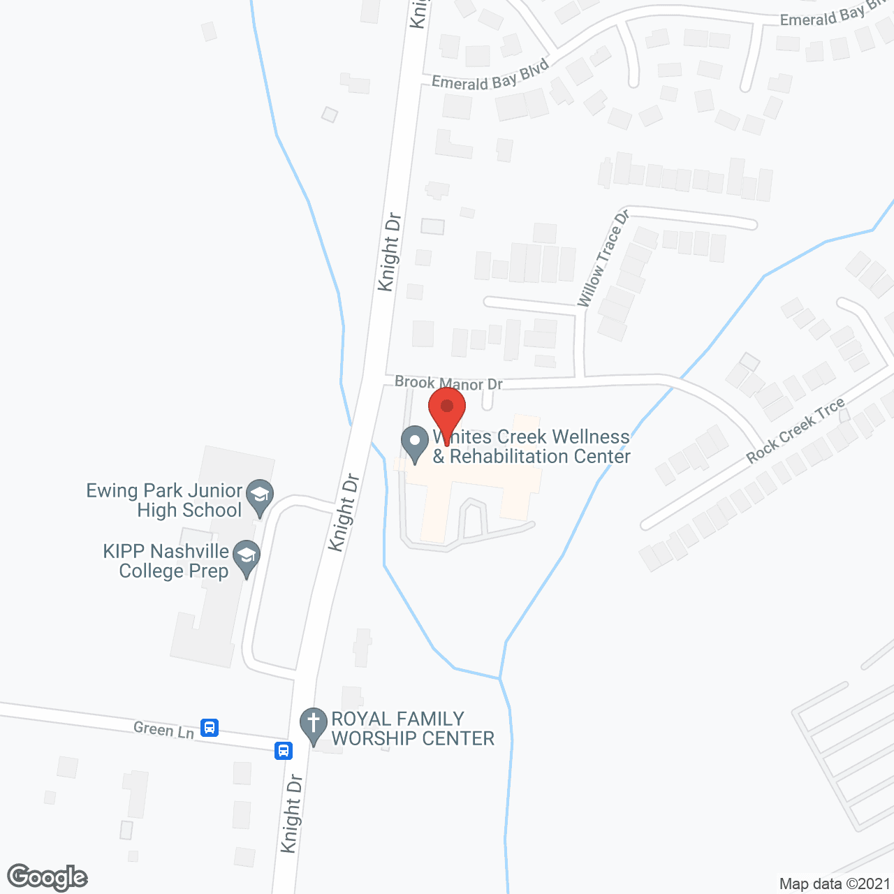 Ahava Healthcare- Whites Creek Wellness and Rehab in google map