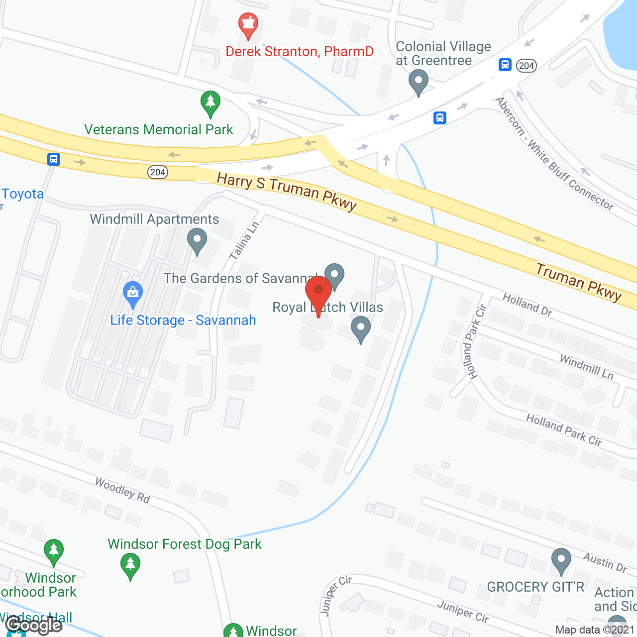 Amber Grove at Savannah Seasons in google map