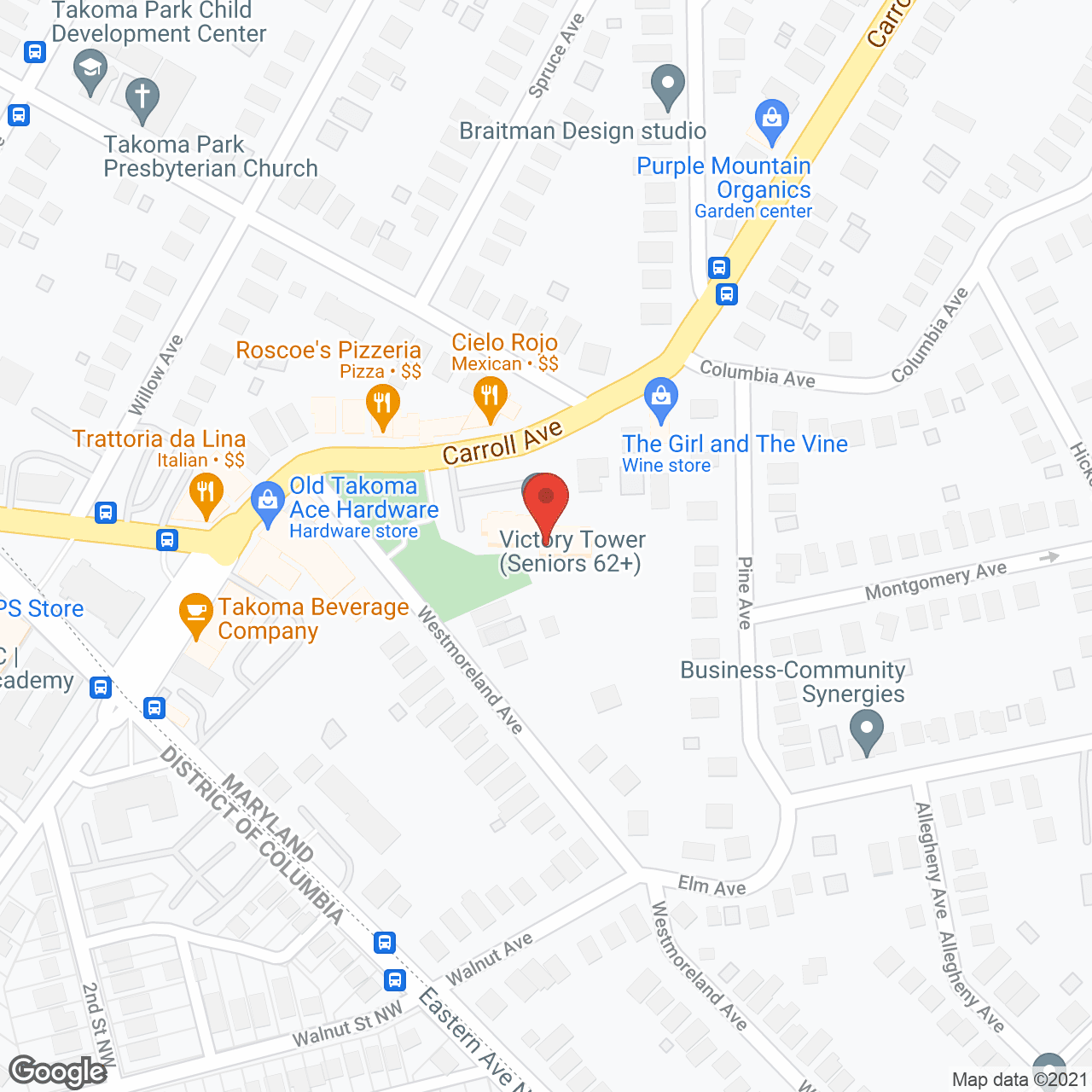 Takoma Tower Retirement Ctr in google map