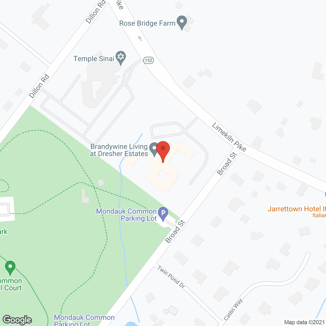 Brandywine Dresher Estates in google map