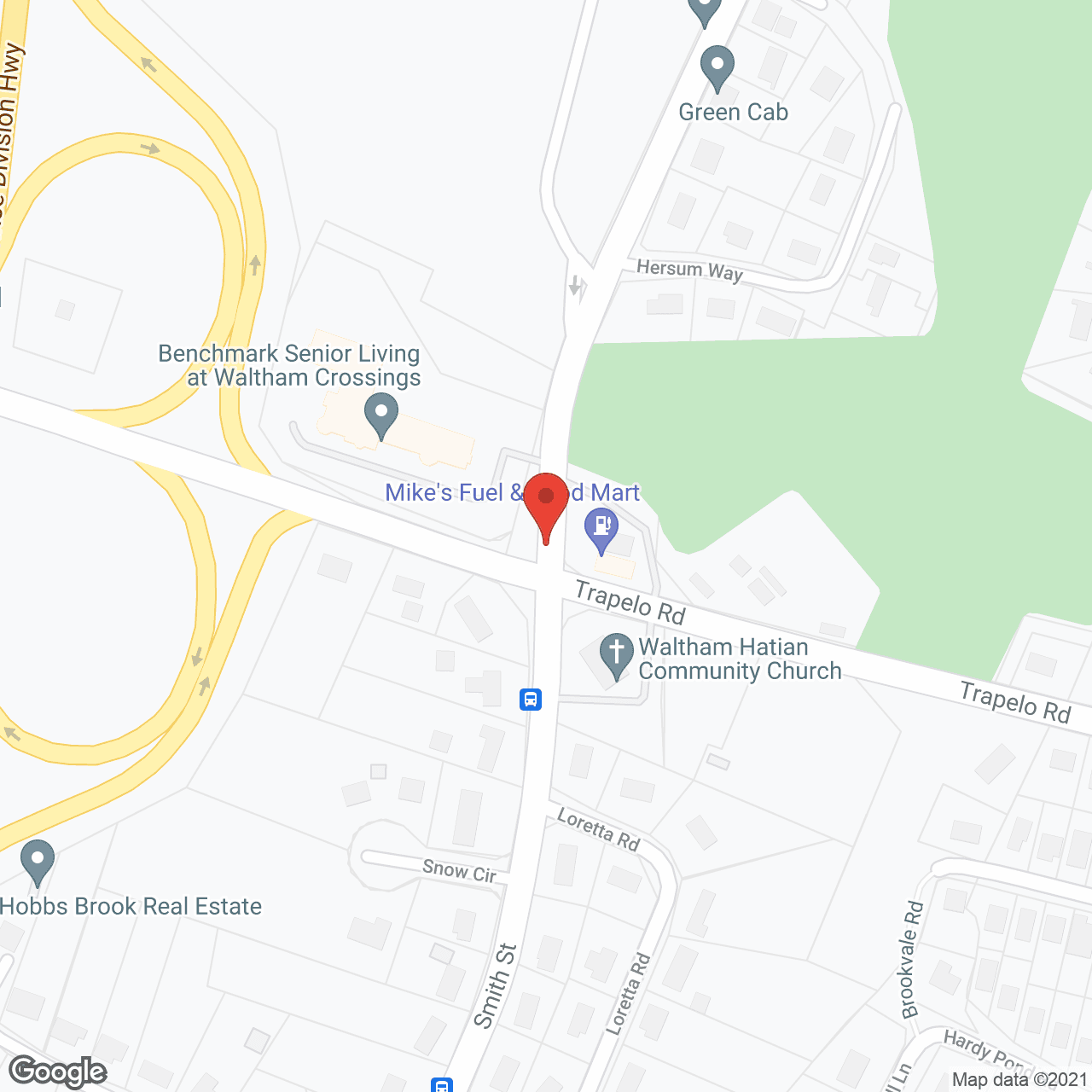 Benchmark Senior Living at Waltham Crossings in google map