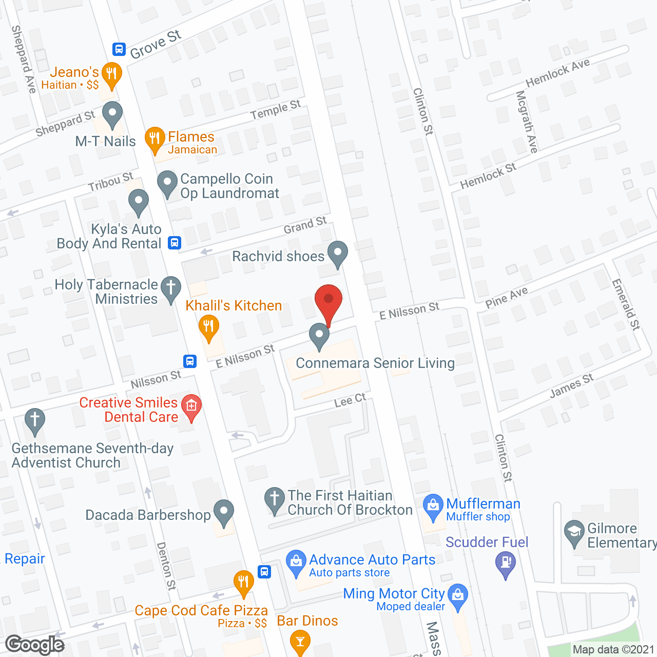 Serenity Towers at Brockton in google map