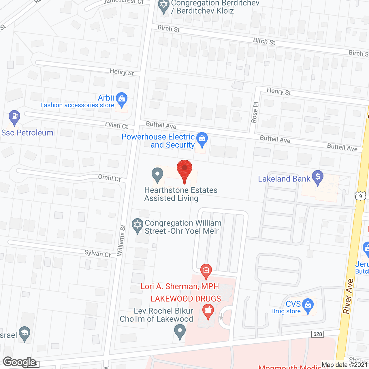 Hearthstone Estates in google map