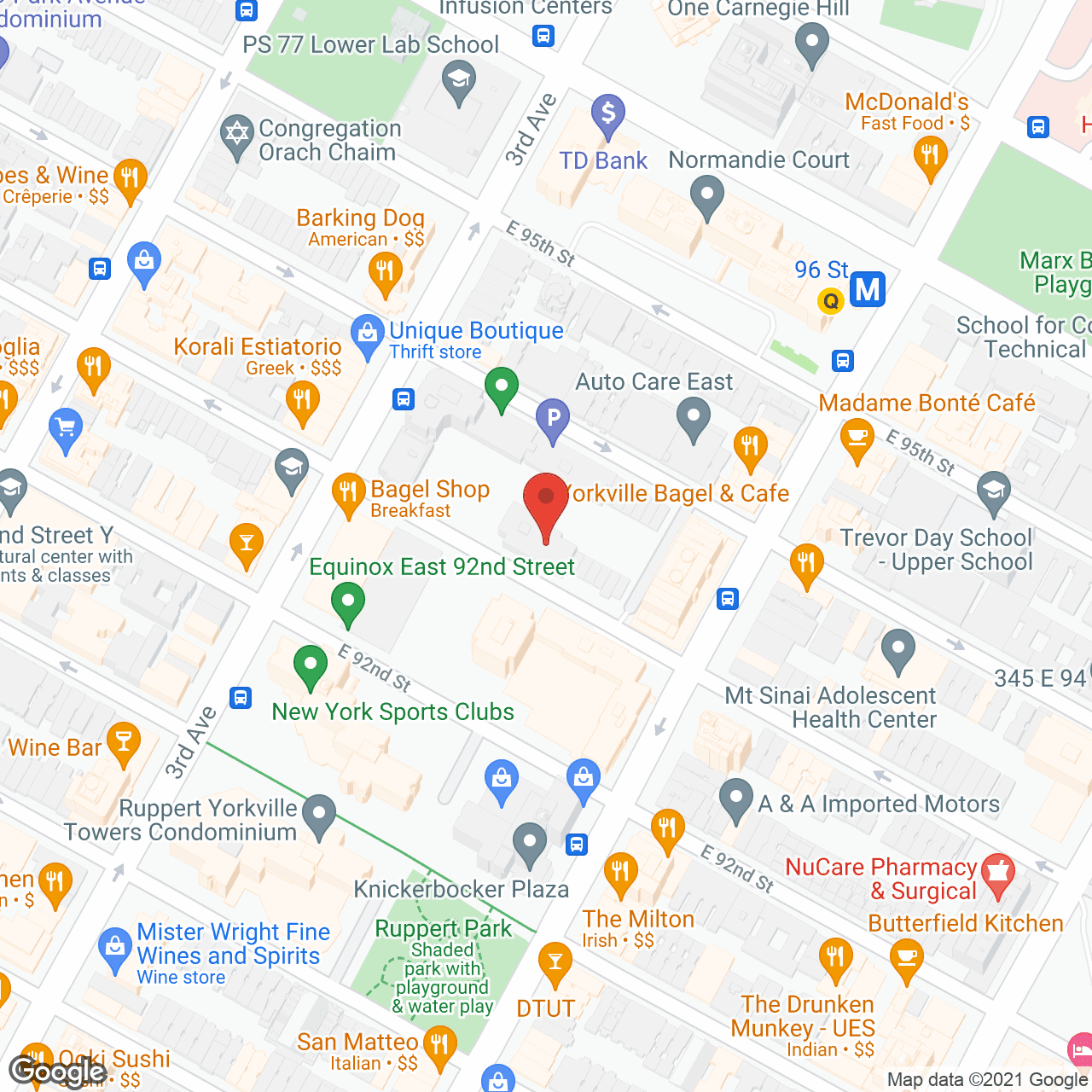 Yorkville Gardens in google map