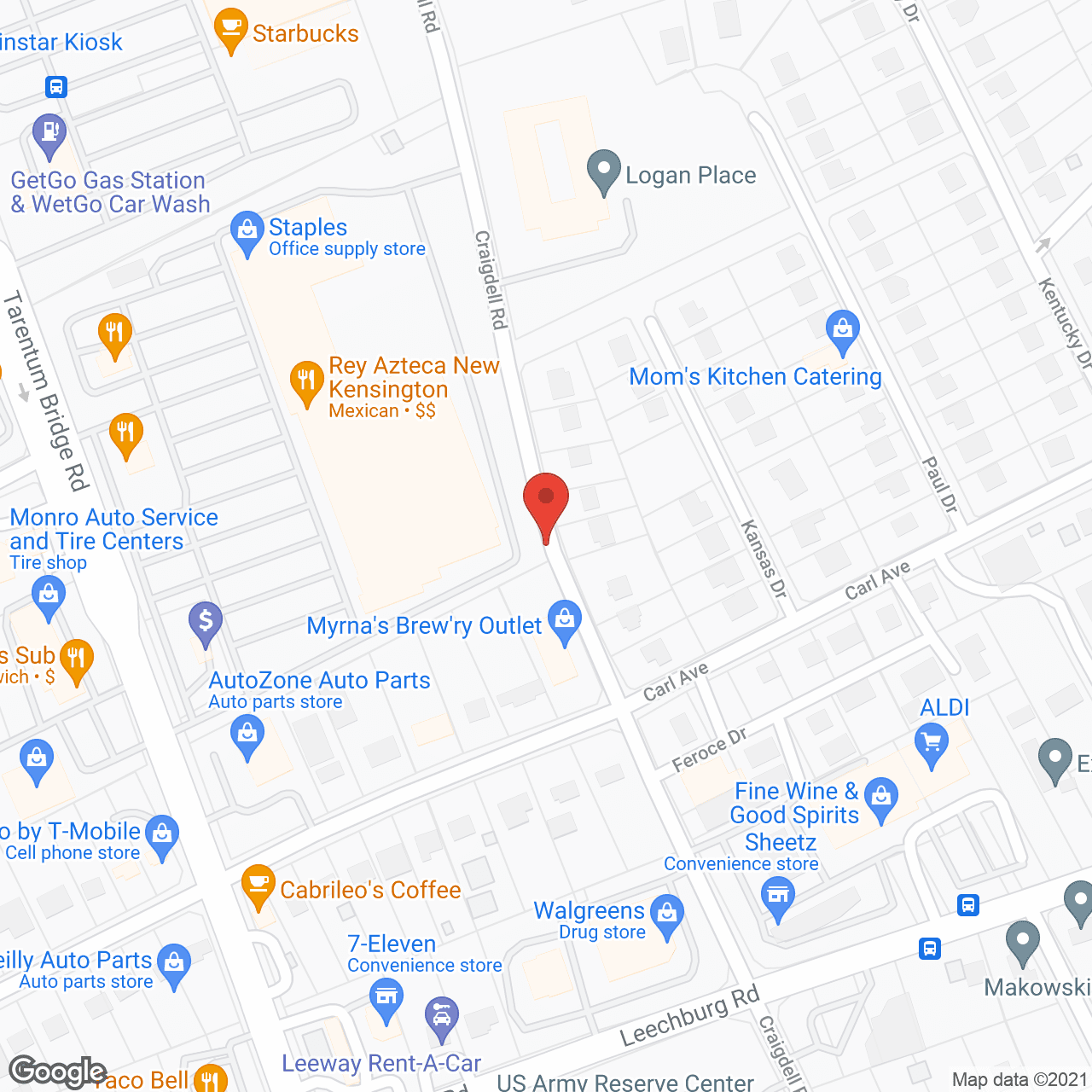 The Addison of Logan Place in google map