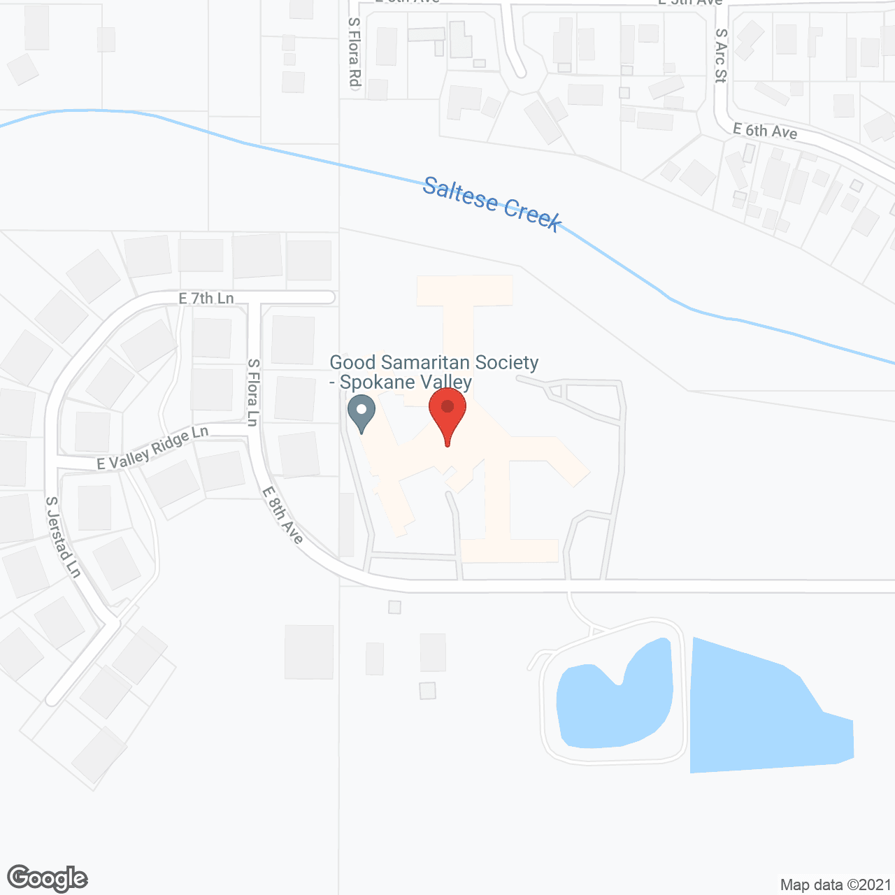 Spokane Valley Health and Rehab of Cascadia in google map