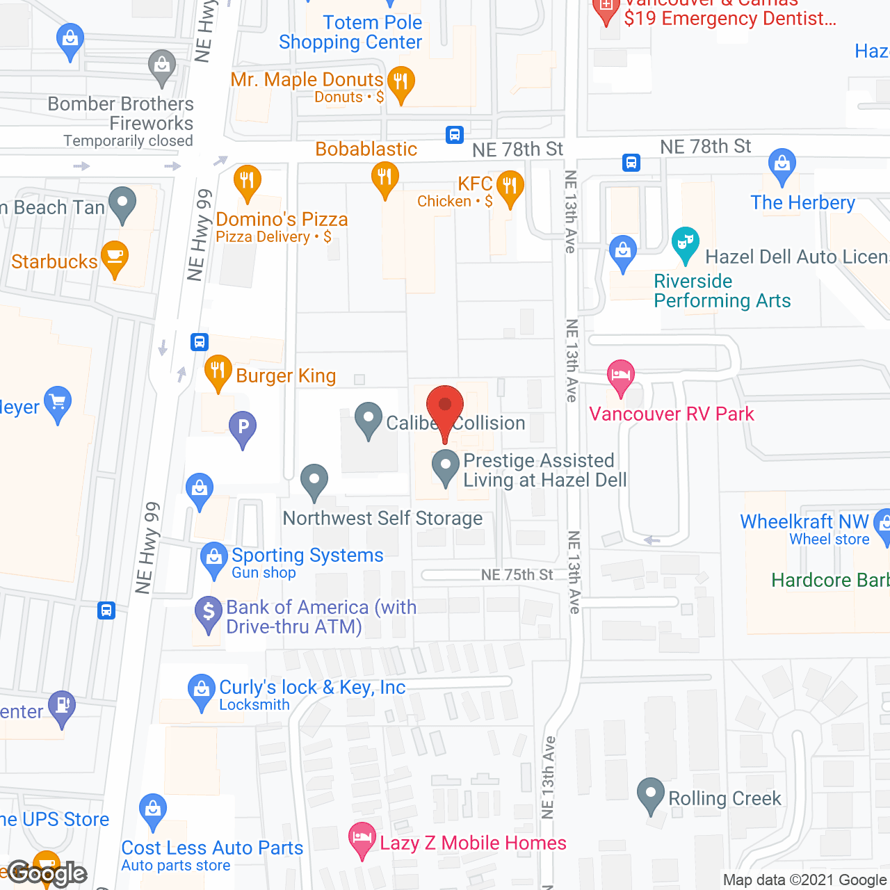 Prestige Assisted Living at Hazel Dell in google map