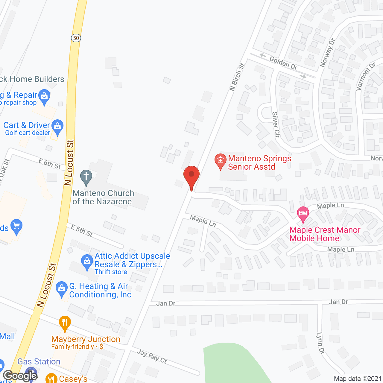 Serenity Living in google map