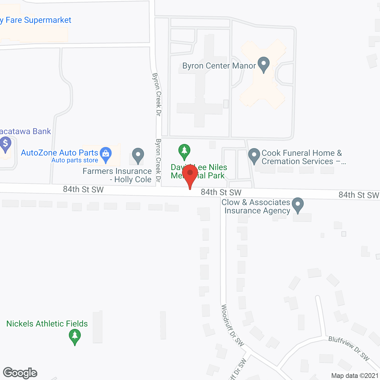 Byron Manor in google map