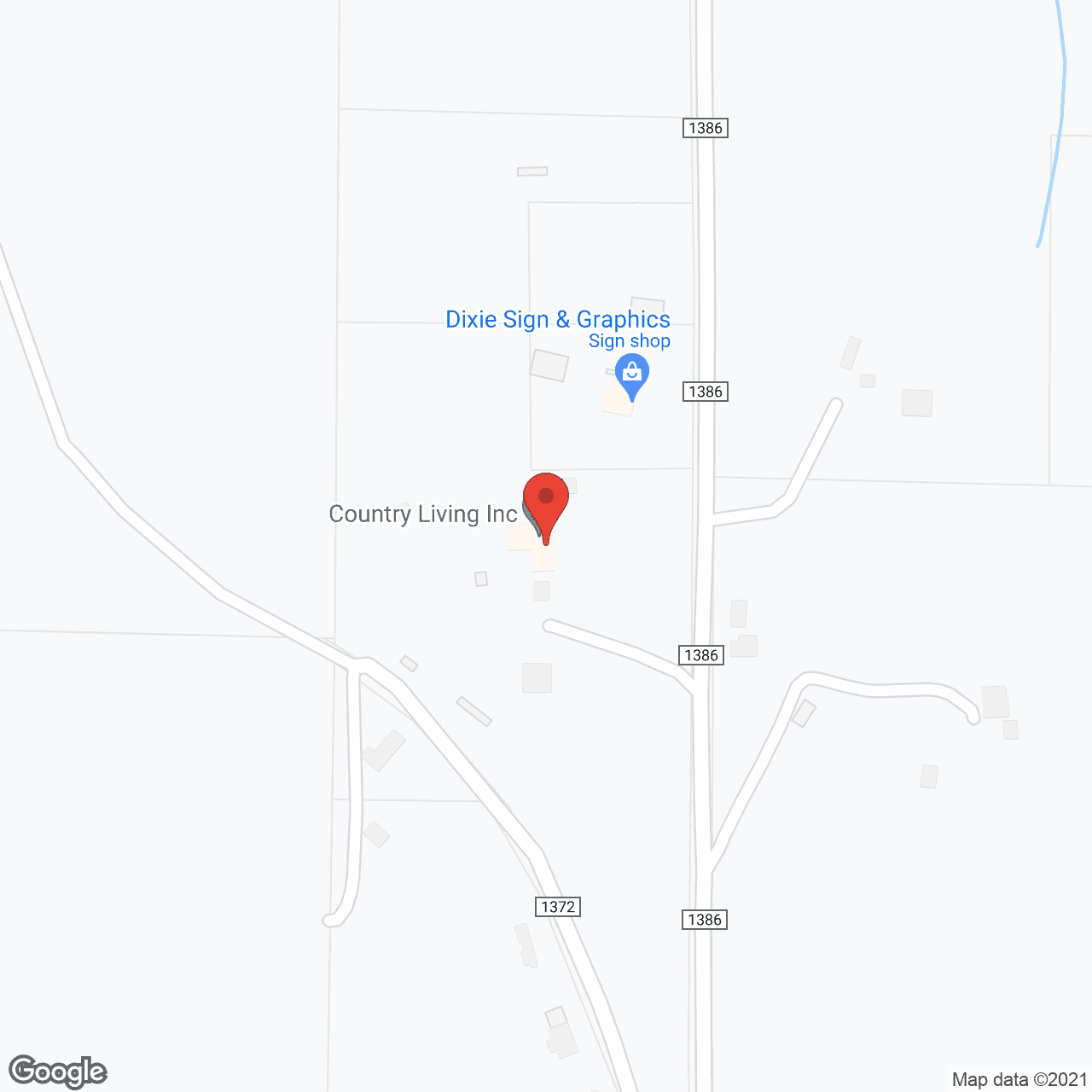 Country Living, Inc. in google map