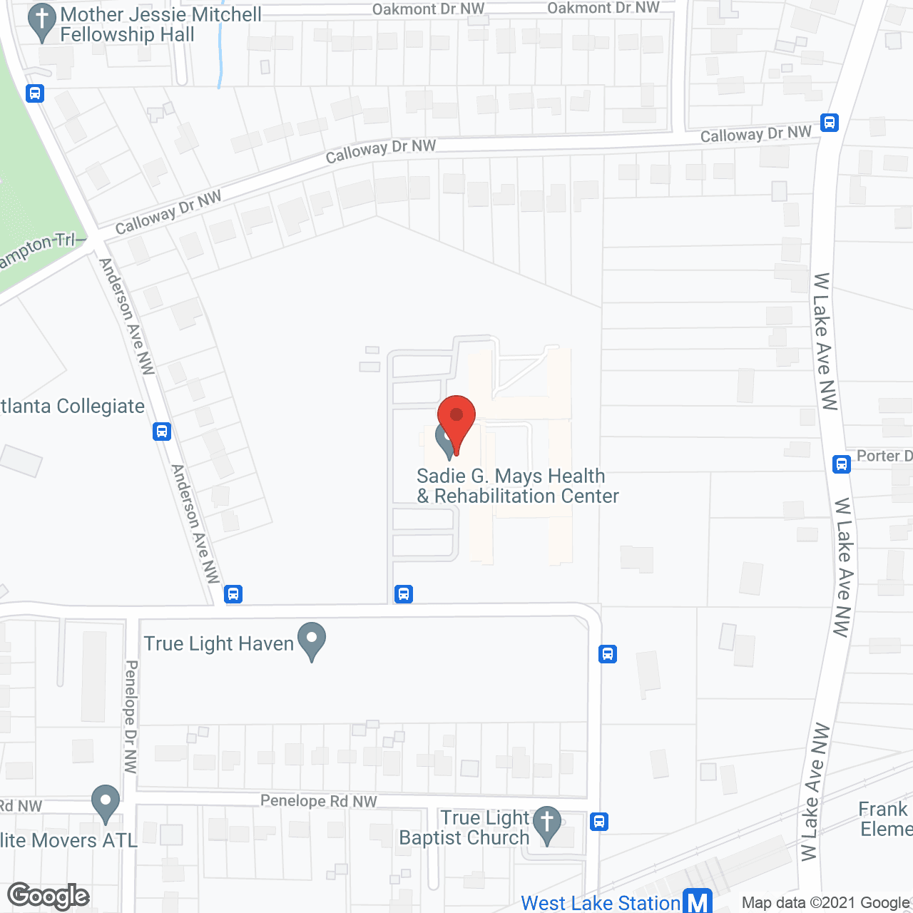 Sadie G Mays Health & Rehab in google map