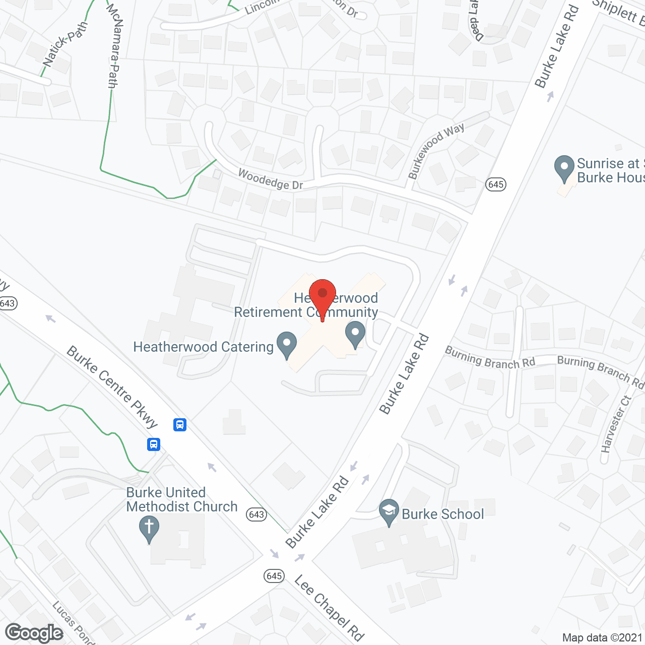 Heatherwood Retirement Community in google map