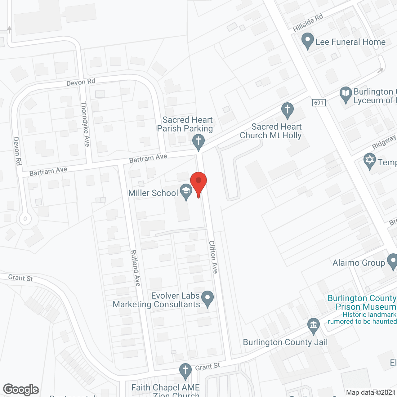 Samuel Miller Christian Ctr in google map