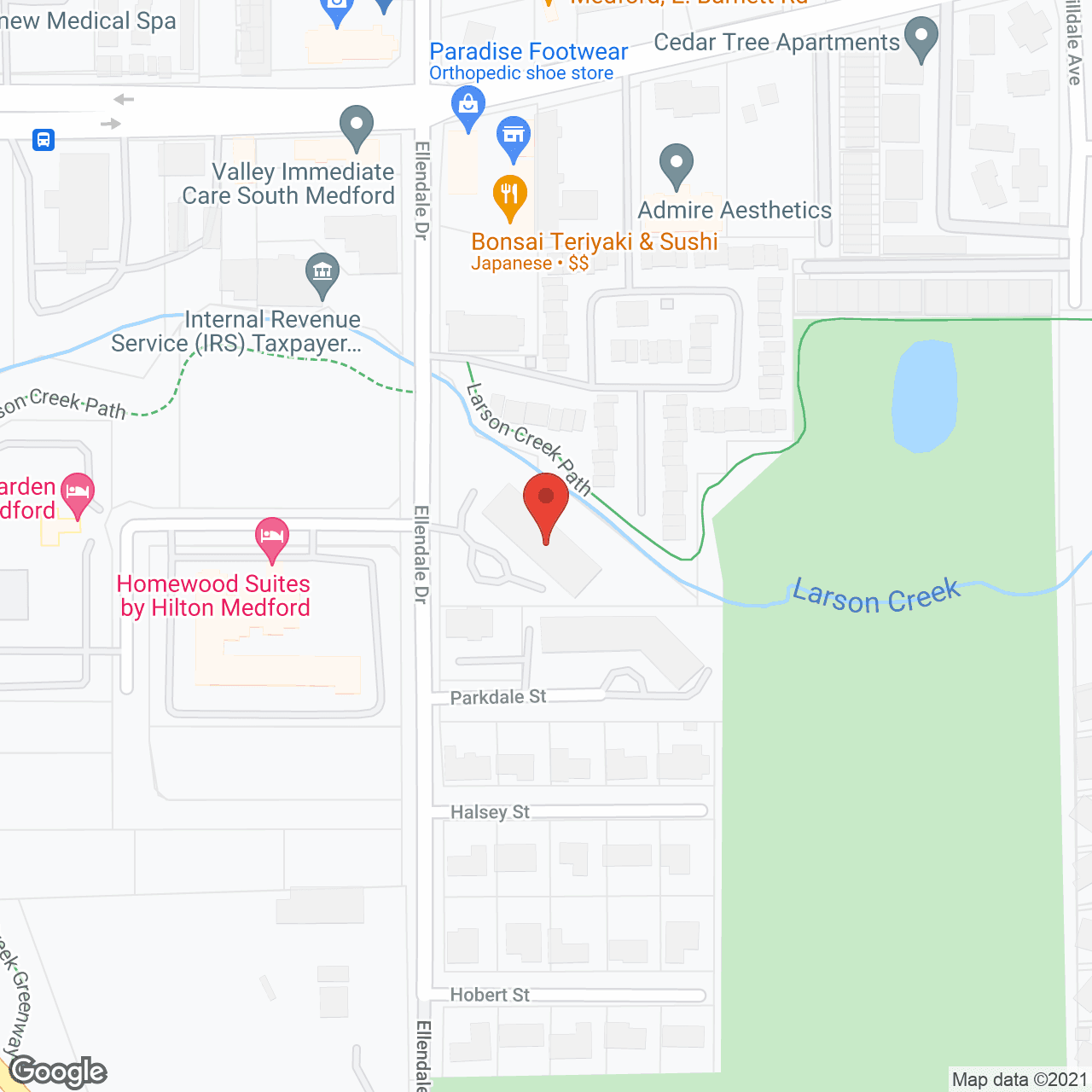 Larson Creek Retirement Ctr in google map