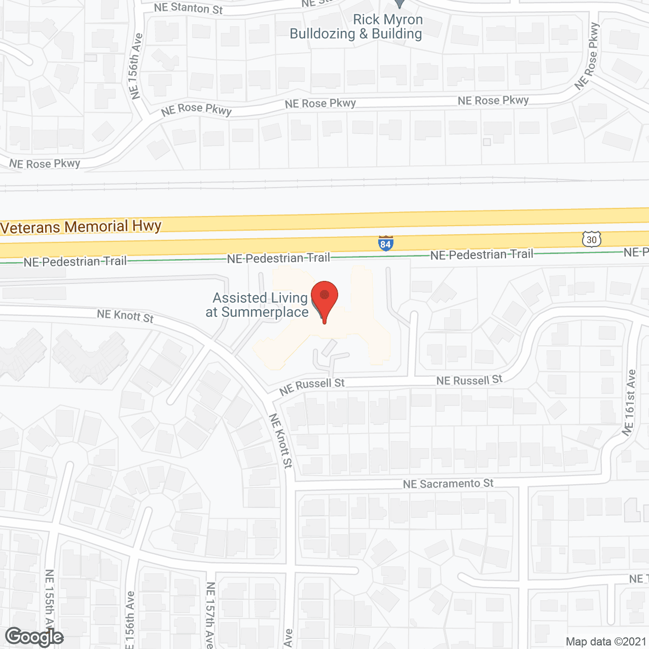 Columbia Place Assisted Living in google map