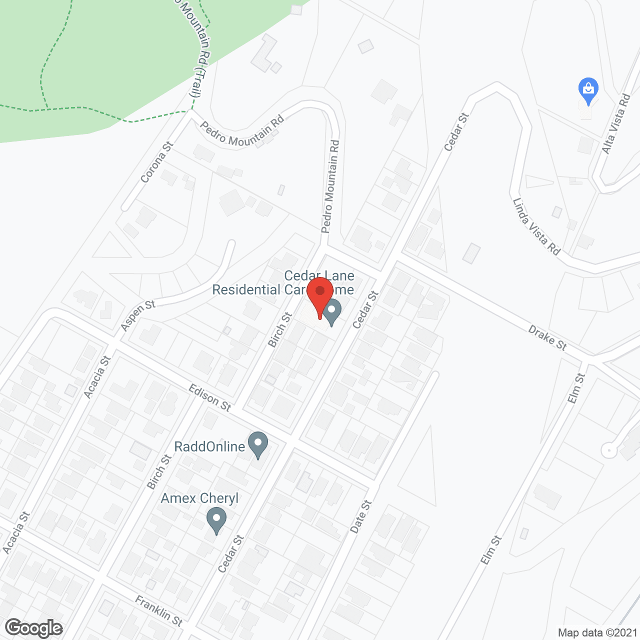 New Cedar Lane Care Home in google map