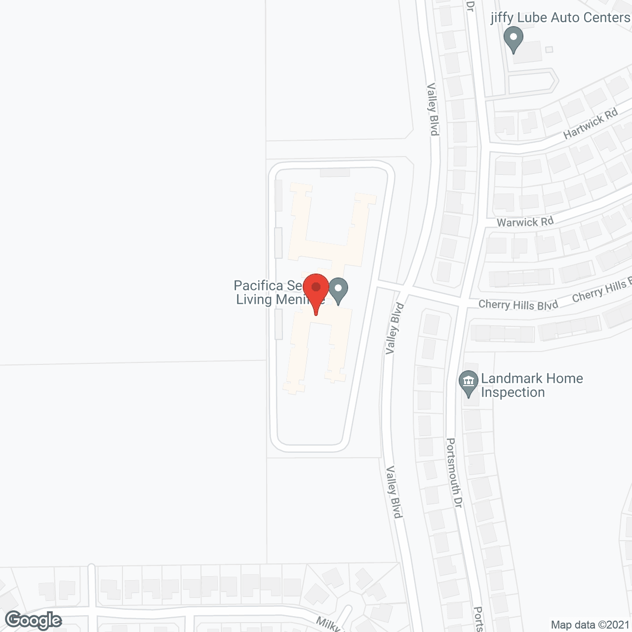 Menifee Senior Living in google map