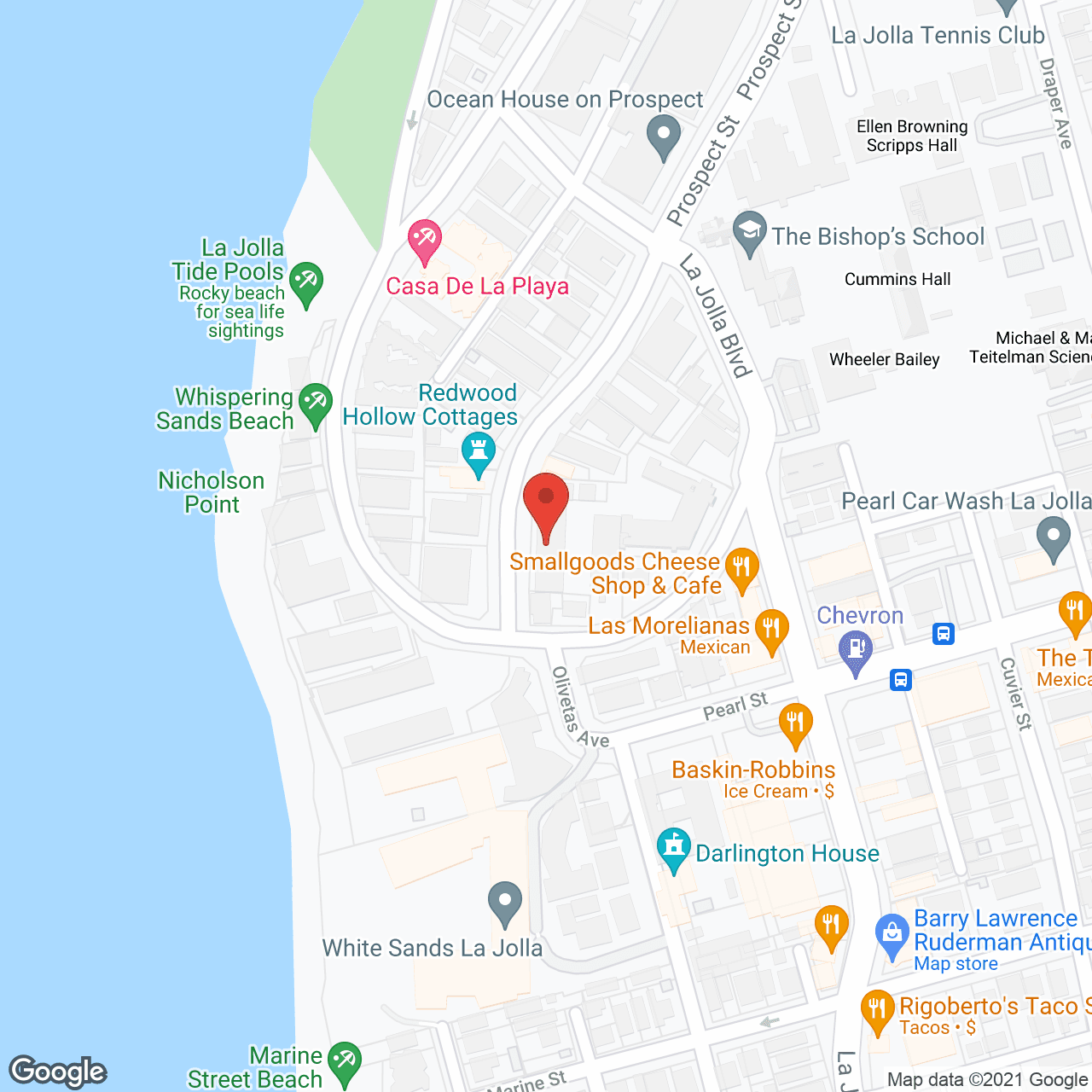 Chateau La Jolla in google map