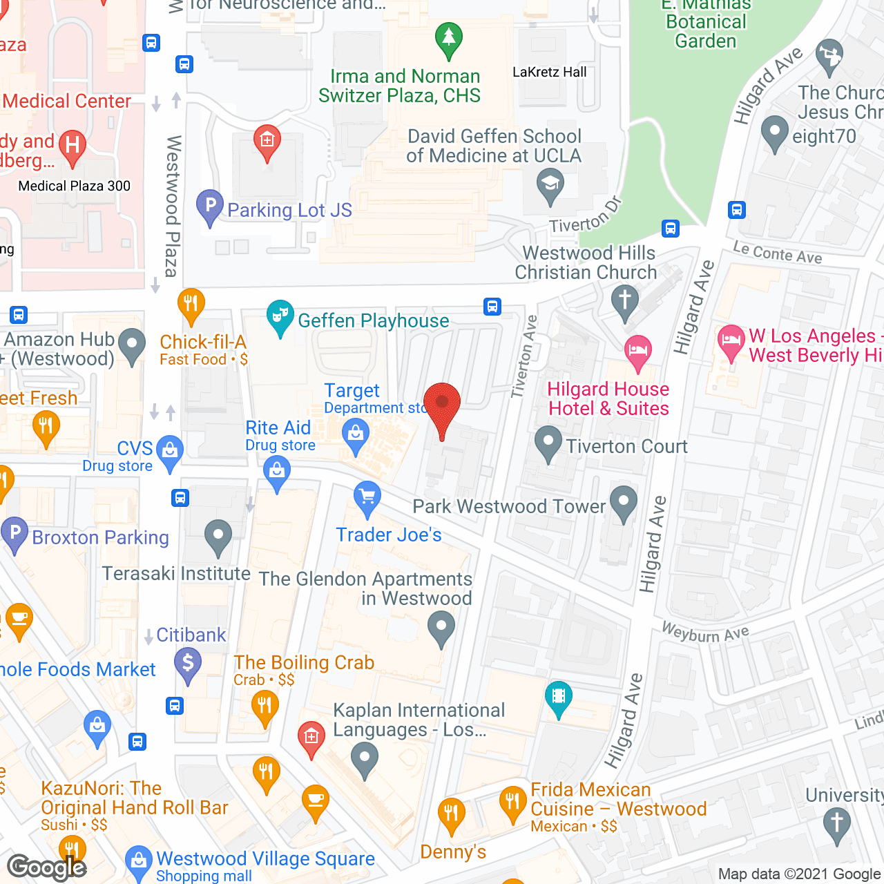 Calligraphy Westwood Village in google map