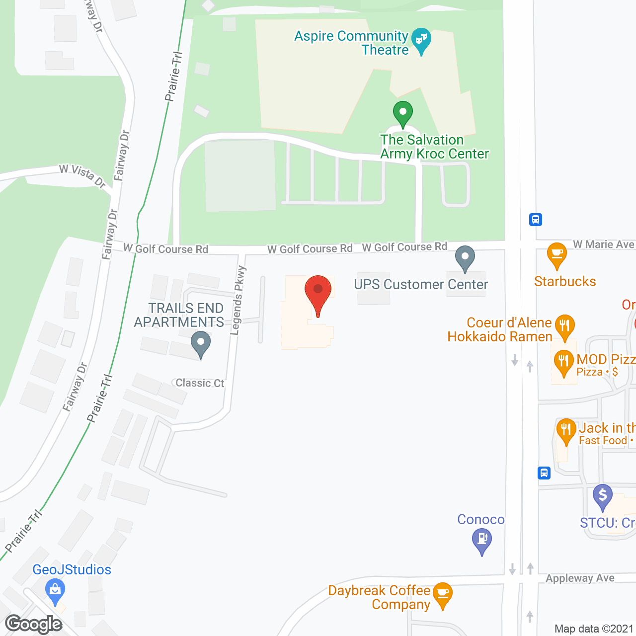 Legends Park Assisted Living in google map