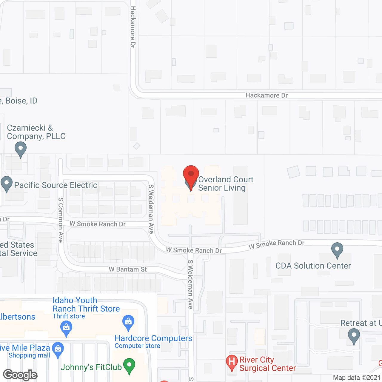 Overland Court Senior Living in google map