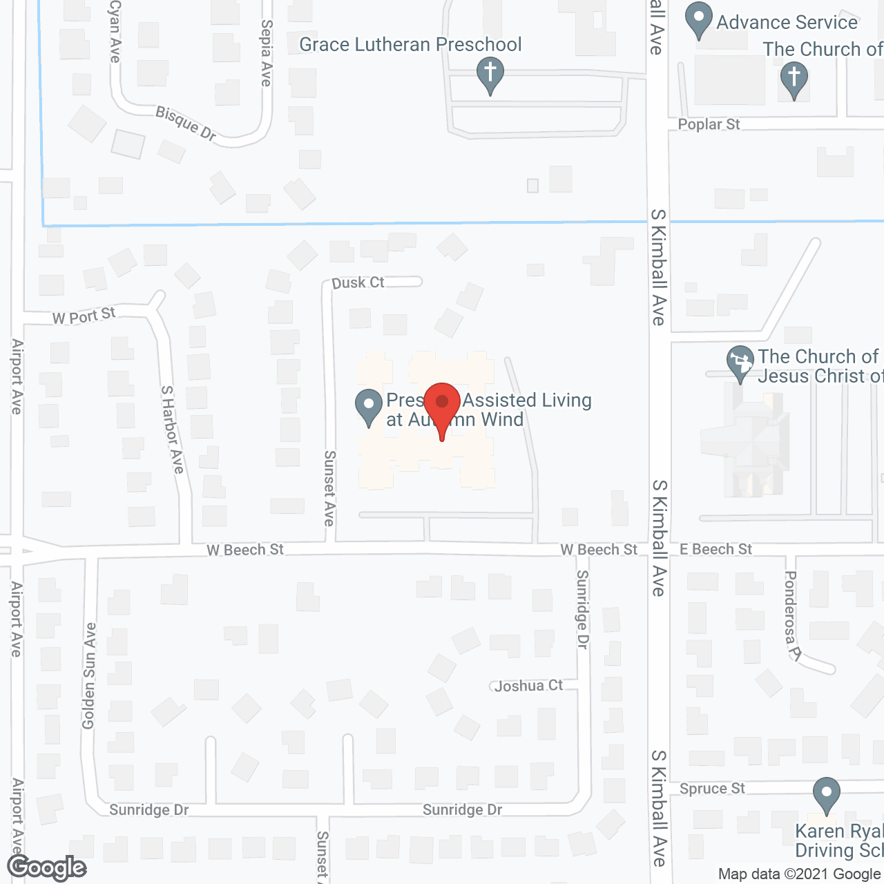 Autumn Wind Assisted Living in google map