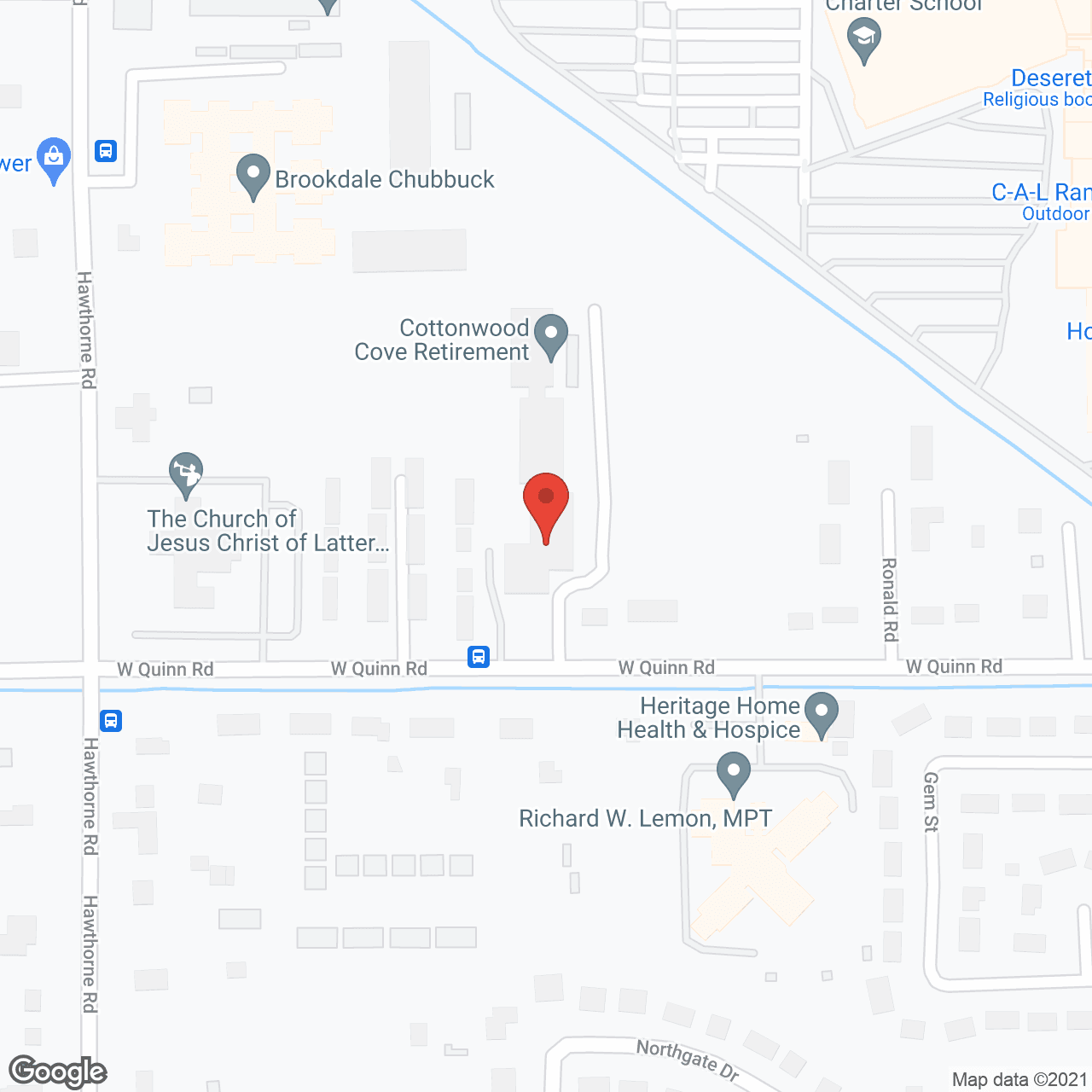 Cottonwood Cove Retirement Community in google map