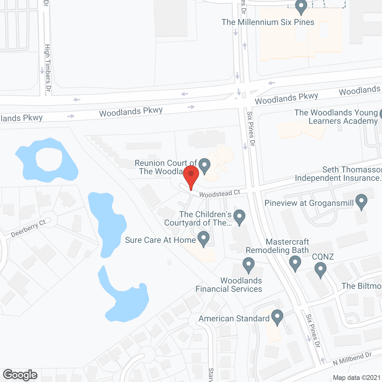 Sundale Senior Living The Woodlands in google map