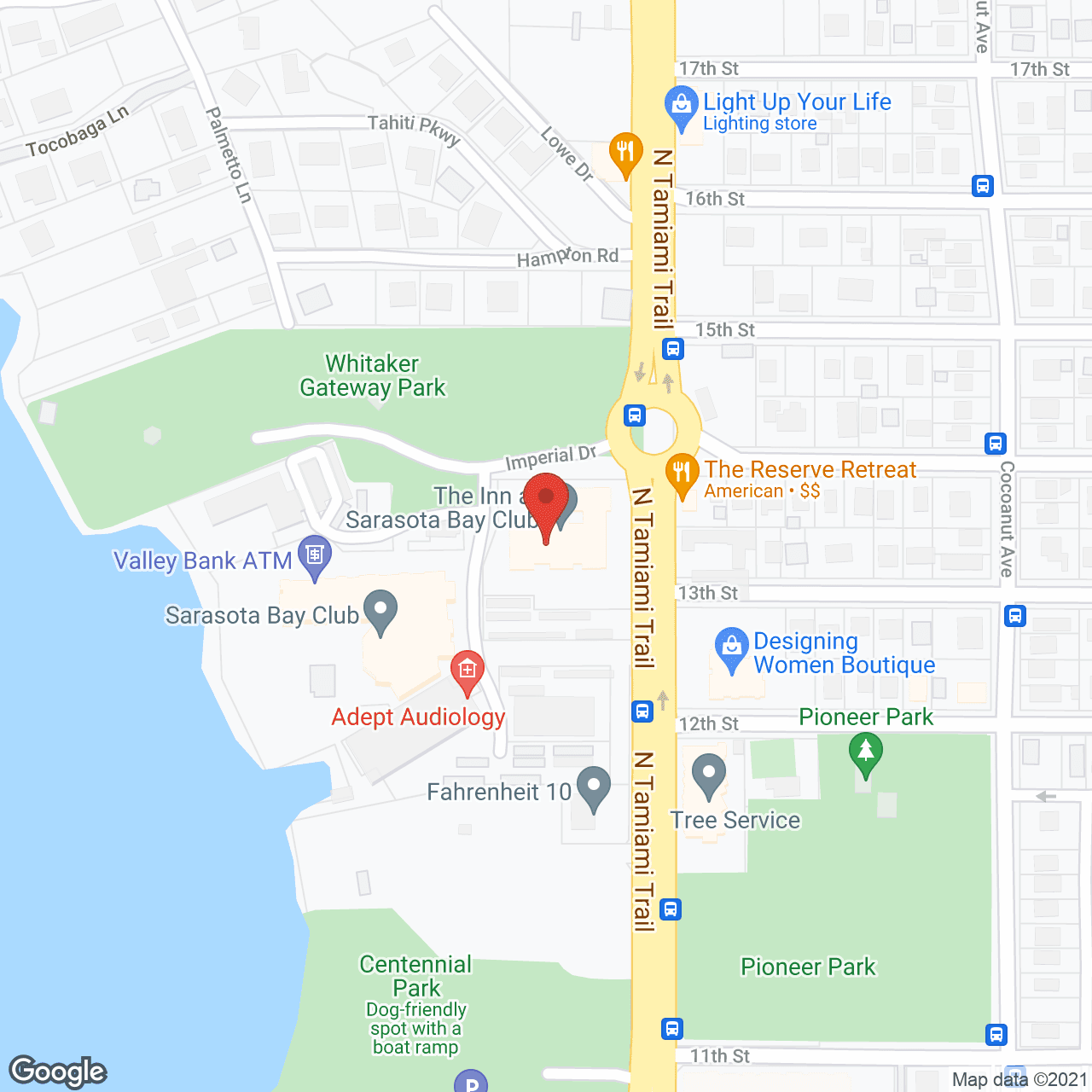 Sarasota Bay Club in google map