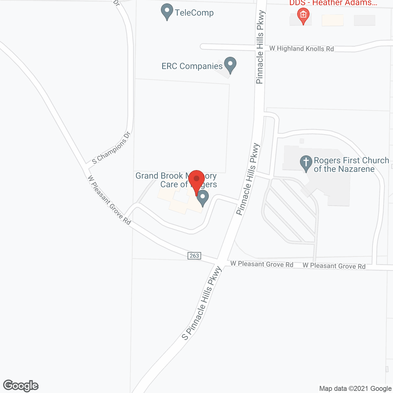 Grand Brook Memory Care Rogers at Pinnacle Hills in google map