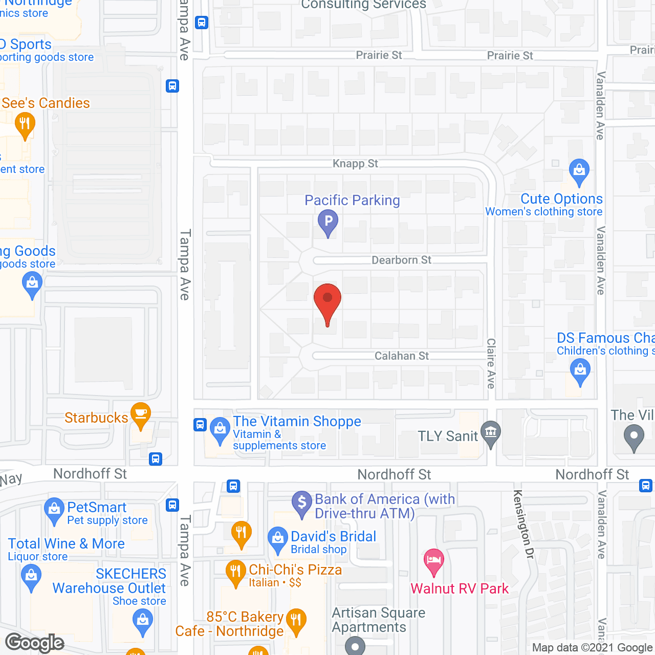 Heritage of Northridge in google map