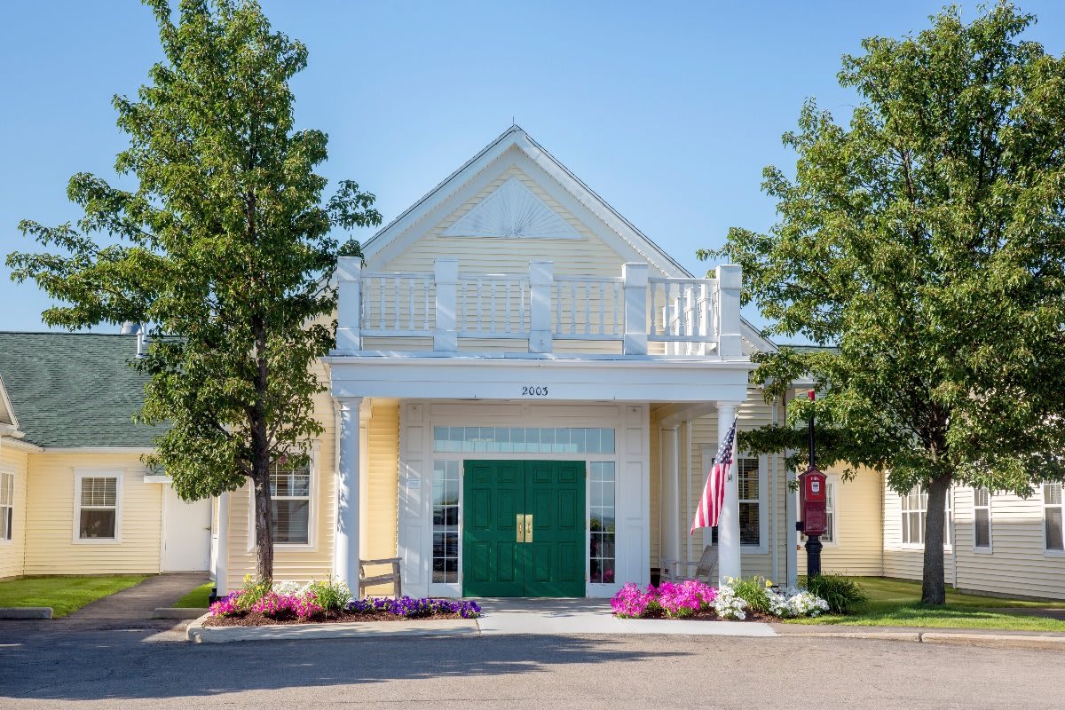 The Atrium at Faxon Woods community exterior