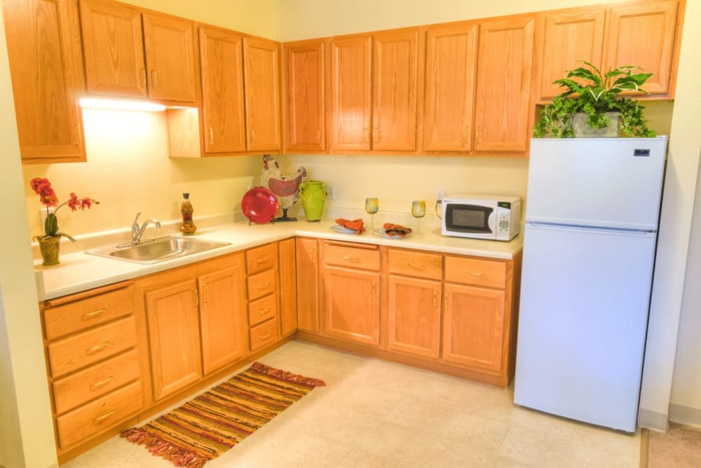 The Meadows Senior Living in-unit kitchen