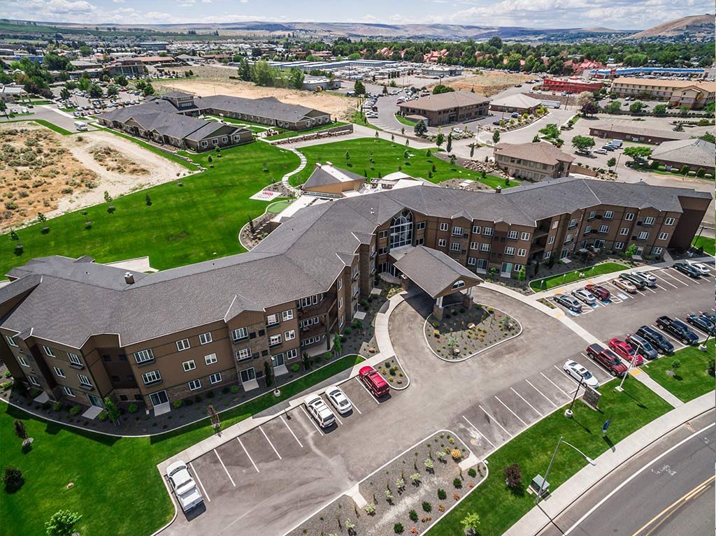 Ciel Senior Living of Tri-Cities aerial view of community